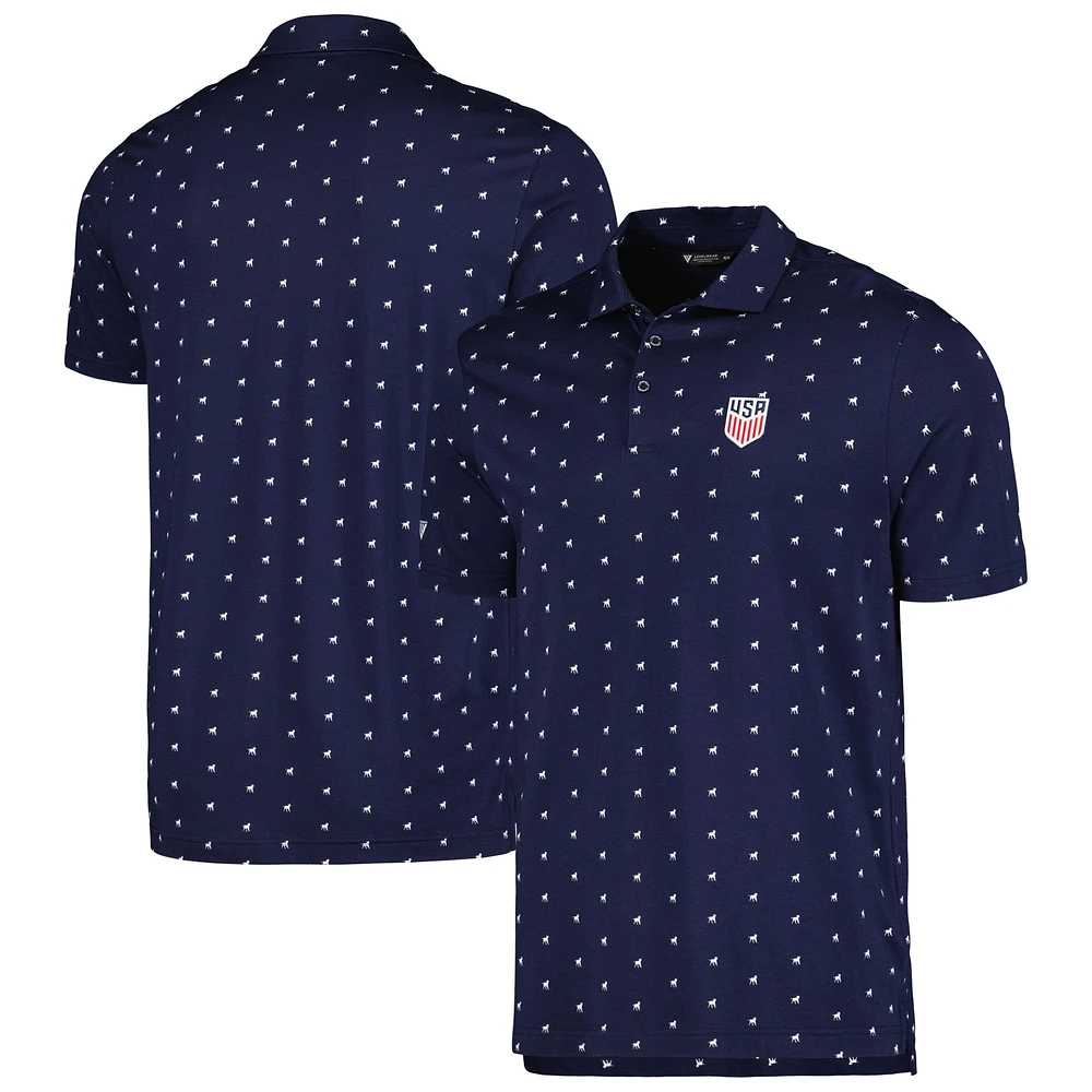 Polo Levelwear USMNT Rover bleu marine pour hommes