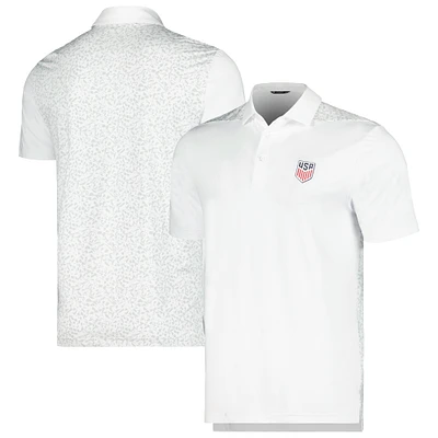 Men's Levelwear  White USMNT Spry Performance Polo