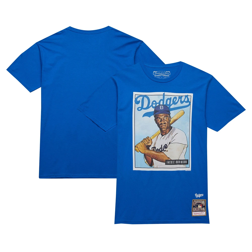 Mitchell & Ness Jackie Robinson Royal Brooklyn Dodgers Cooperstown Collection Collectors Connection T-shirt pour hommes