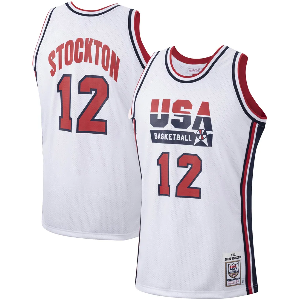 Utah Jazz Authentic Purple John Stockton Throwback Jersey - Men's