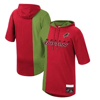 Sweat à capuche manches courtes pour hommes Mitchell & Ness rouge/vert Dallas Burn Since '96