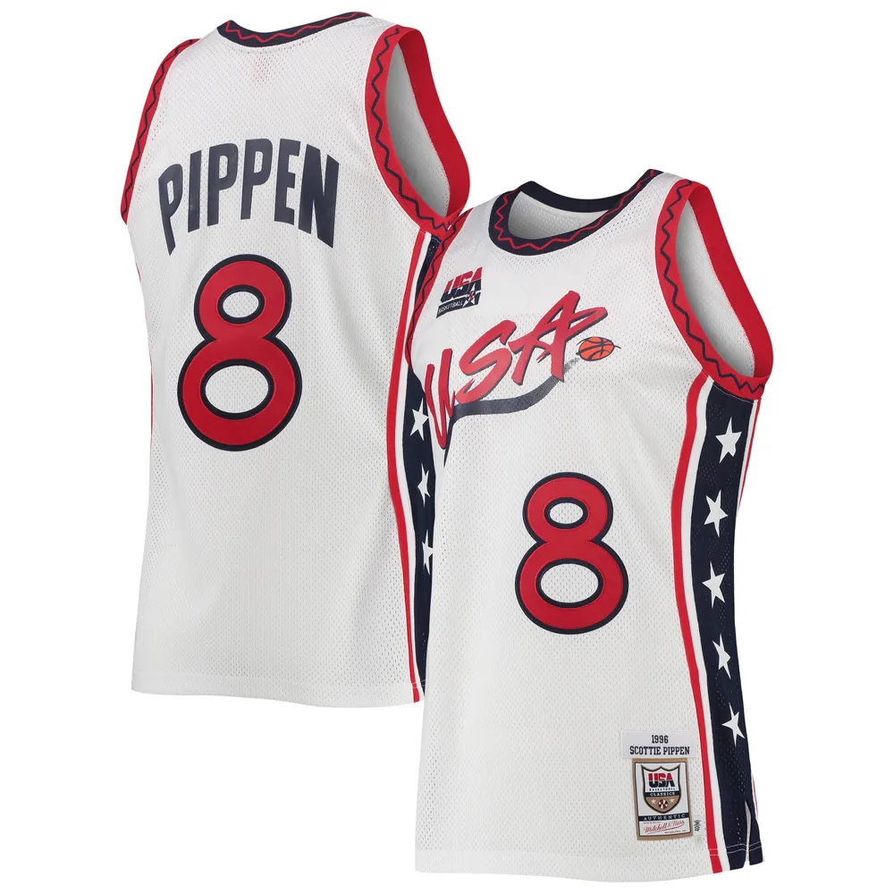 Lids Scottie Pippen USA Basketball Mitchell & Ness 1996 Hardwood