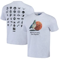 Men's NBA x Staple Heather Gray All Teams Birds of a Feather T-Shirt