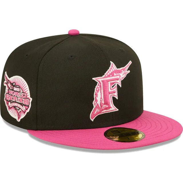 Men's Brooklyn Dodgers New Era Pink 1955 World Series Champions Red  Undervisor 59FIFTY Fitted Hat