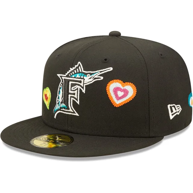 Men's New Era Purple Florida Marlins Vice 59FIFTY Fitted Hat