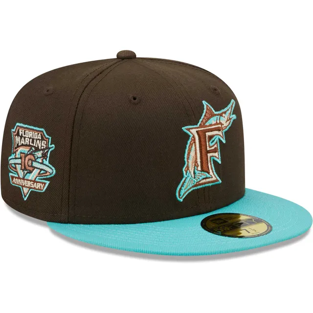 New Era Men's Brown and Mint Detroit Tigers Walnut 59FIFTY Fitted