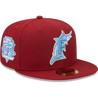 Men's New Era Cardinal Toronto Blue Jays White Logo 59FIFTY Fitted Hat