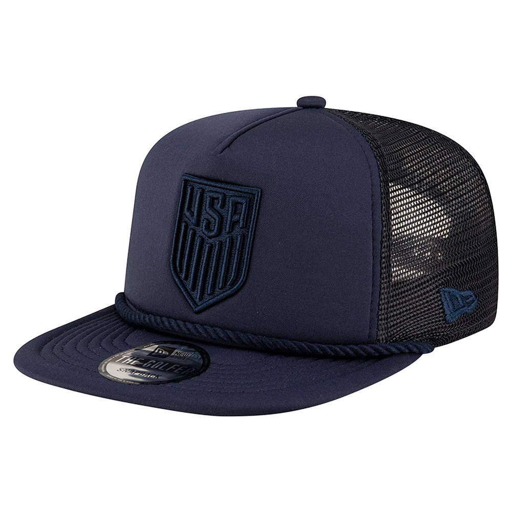 Casquette snapback de golfeur USMNT bleu marine New Era pour homme