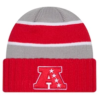 Men's New Era Red AFC 2025 NFL Pro Bowl Cuffed Knit Hat