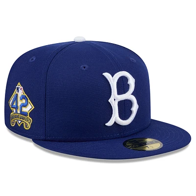 Men's New Era  Royal Brooklyn Dodgers 2025 Jackie Robinson Day 59FIFTY Fitted Hat