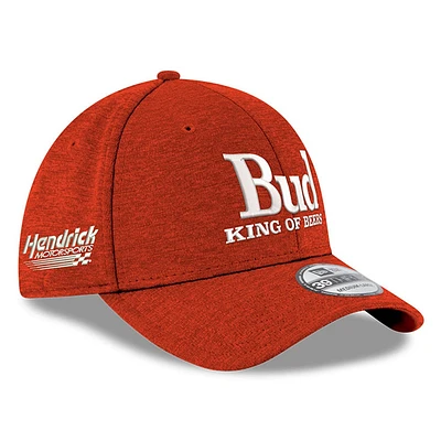 Casquette flexible 39THIRTY Scarlet Ken Schrader Bud King of Beers New Era pour hommes