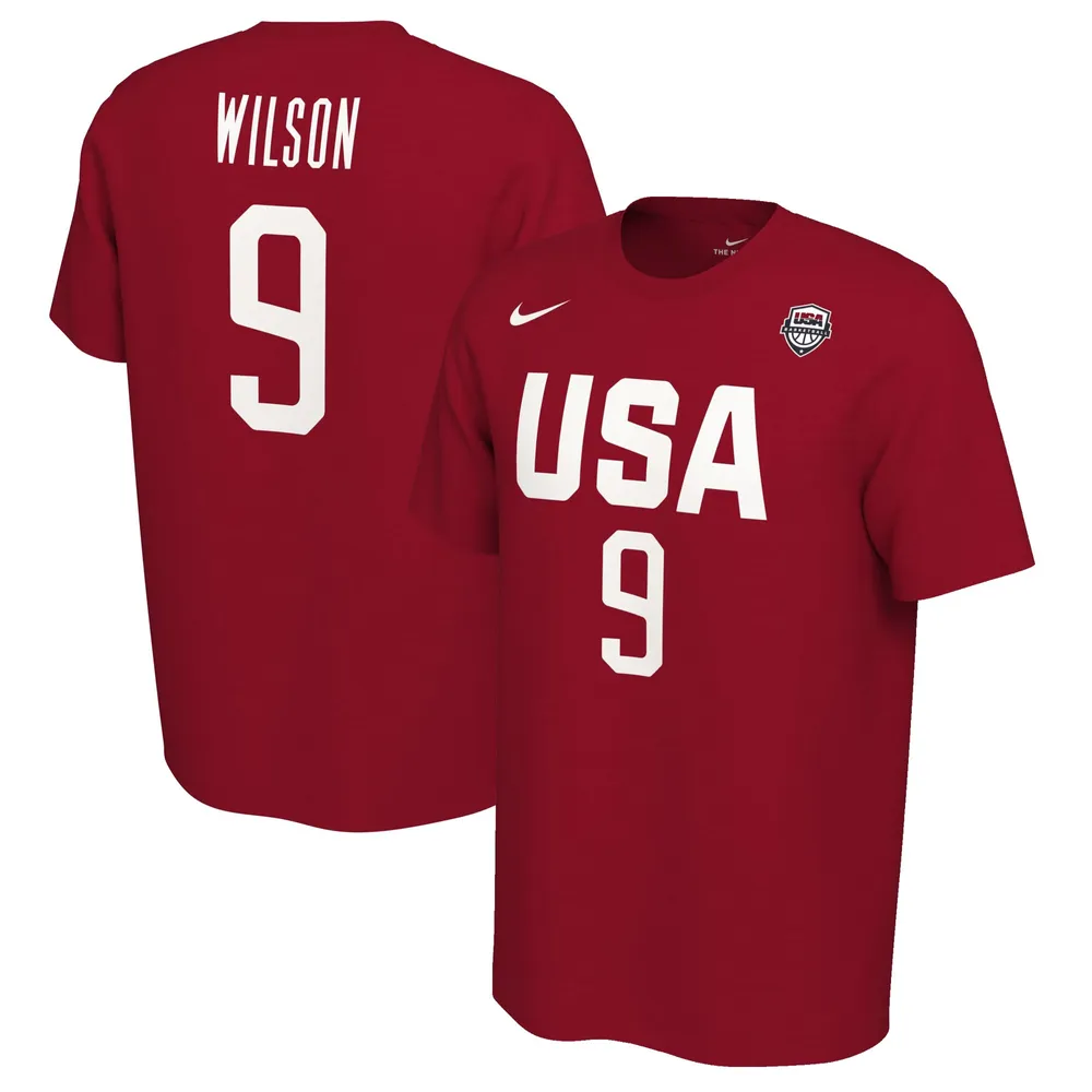 A'ja Wilson Women's USA Basketball Nike Name & Number T-Shirt - Red | Post Mall
