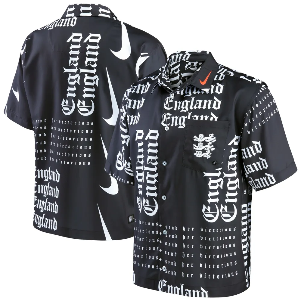 Men's Nike Black England Women's National Team Button-Up Shirt