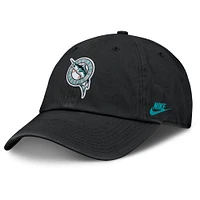 Men's Nike Black Florida Marlins Club Adjustable Hat