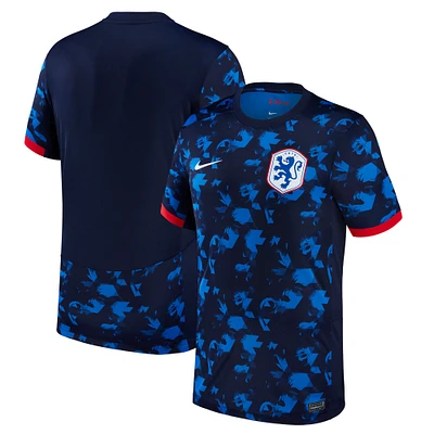 Maillot réplique du stade extérieur de l'équipe nationale féminine des Pays-Bas 2023 Nike bleu pour homme