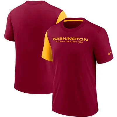 T-shirt Performance Pop pour Homme de l'équipe football Washington, bordeaux/doré Nike