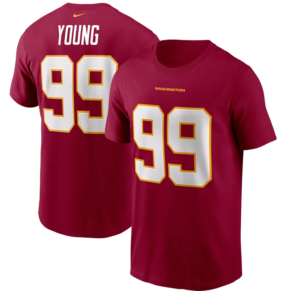 T-shirt Nike Chase Young Bourgogne Washington avec nom et numéro de l'équipe football pour homme