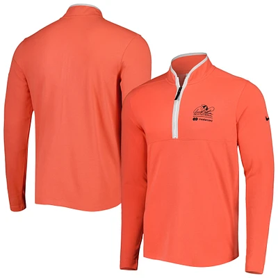 Men's Nike Coral Arnold Palmer Victory Performance Half-Zip Top