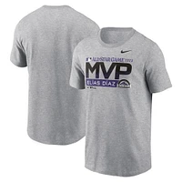 T-shirt Nike Elias Diaz MVP du match des étoiles de la MLB 2023 gris chiné pour homme