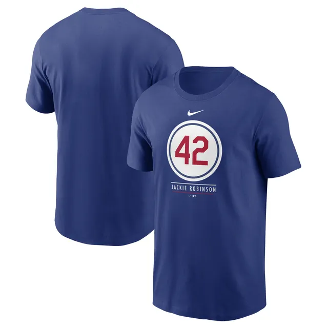 Nike Men's Nike Jackie Robinson Heathered Gray Brooklyn Dodgers Cooperstown  Collection Name & Number T-Shirt