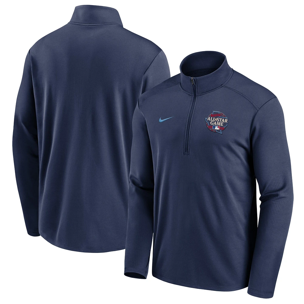 Haut à enfiler demi-zip Nike Navy 2024 MLB All-Star Game Pacer pour homme