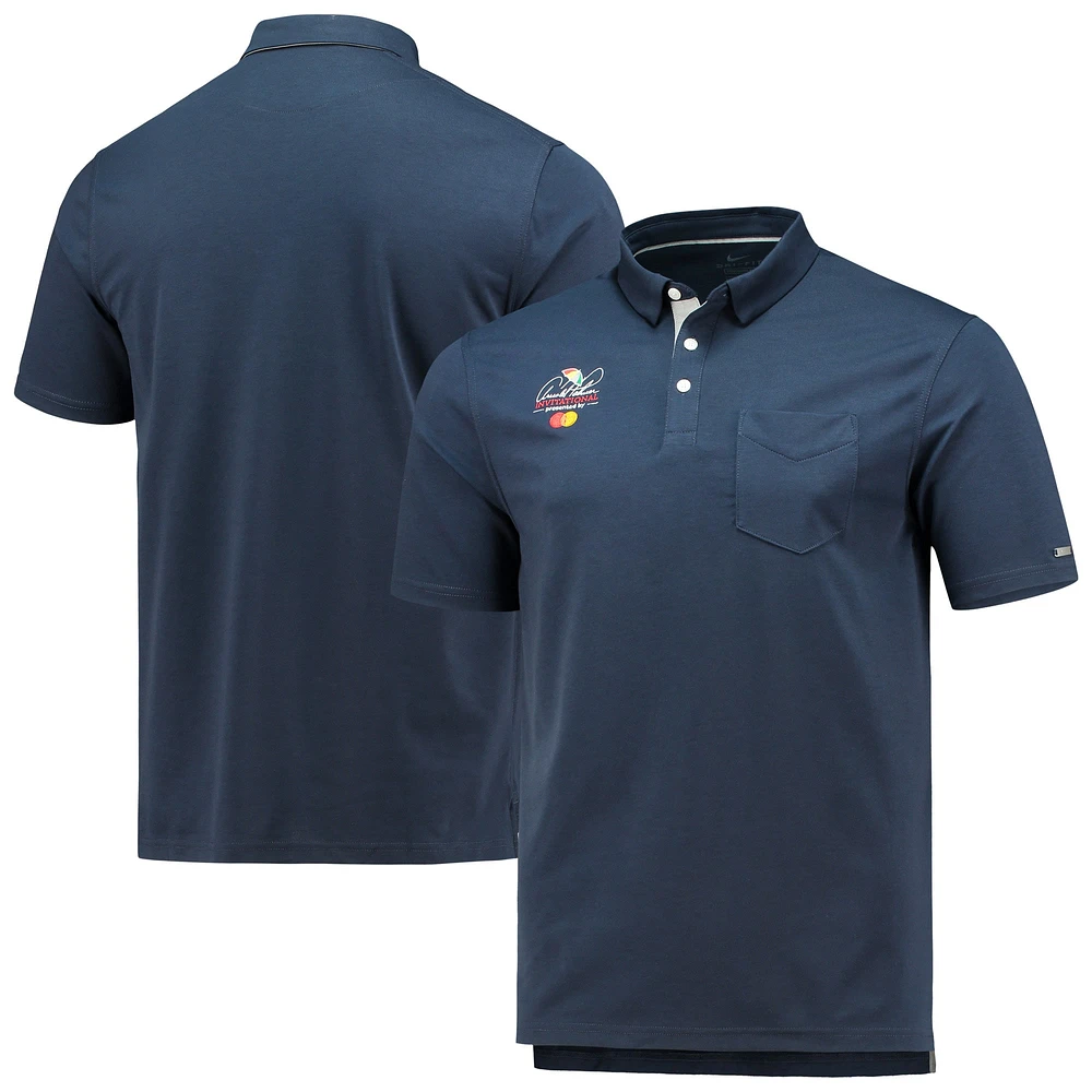 Polo Nike Arnold Palmer Invitational Player Solid Performance pour homme - Bleu marine