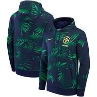 Men's Nike  Navy Brazil Women's National Team Club Fleece Pullover Hoodie