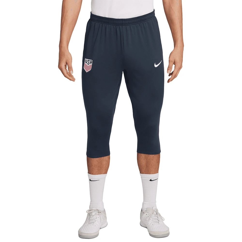 Pantalon 3/4 Nike USMNT 2024 Strike Performance pour homme, bleu marine