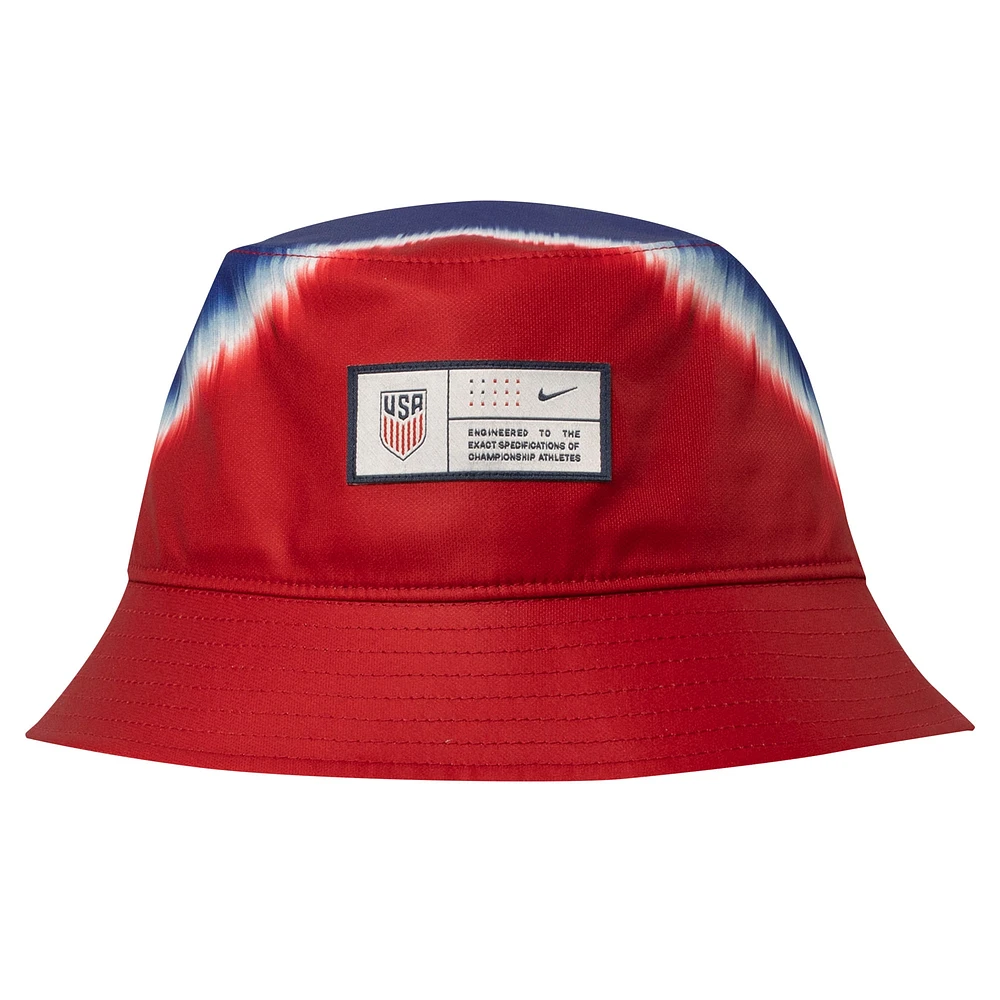 Chapeau bob USMNT Apex Nike rouge/bleu pour homme