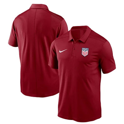 Polo Nike USMNT Victory Performance rouge pour homme