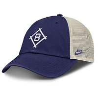 Casquette ajustable Nike Royal/Natural Brooklyn Dodgers Cooperstown Collection Club Trucker pour homme
