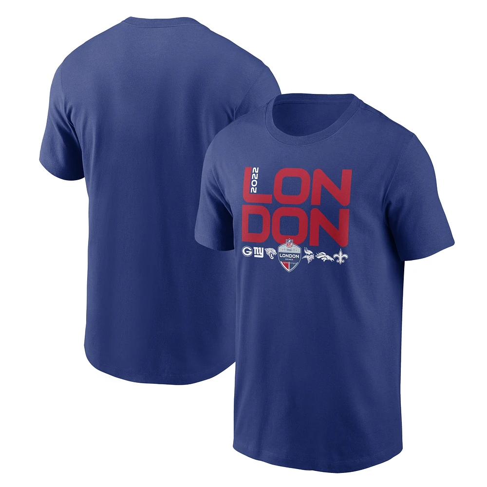 T-shirt Nike Royal NFL Essential London Games pour homme