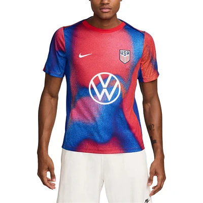 Haut d'avant-match Nike Royal USMNT 2024 Academy Pro pour Homme