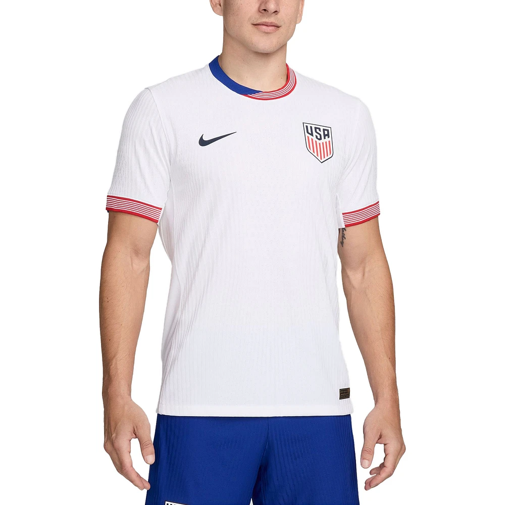 Maillot Nike USMNT 2024 Domicile Authentique Homme Blanc