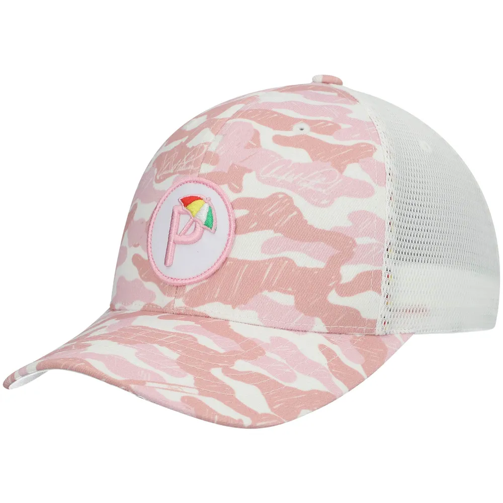 Men's Puma Pink Arnold Palmer Invitational Camo P Snapback Hat