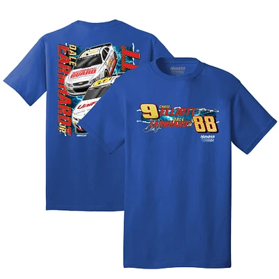 T-shirt de voiture Royal Hendrick Motorsports Unifirst/Garde nationale pour hommes