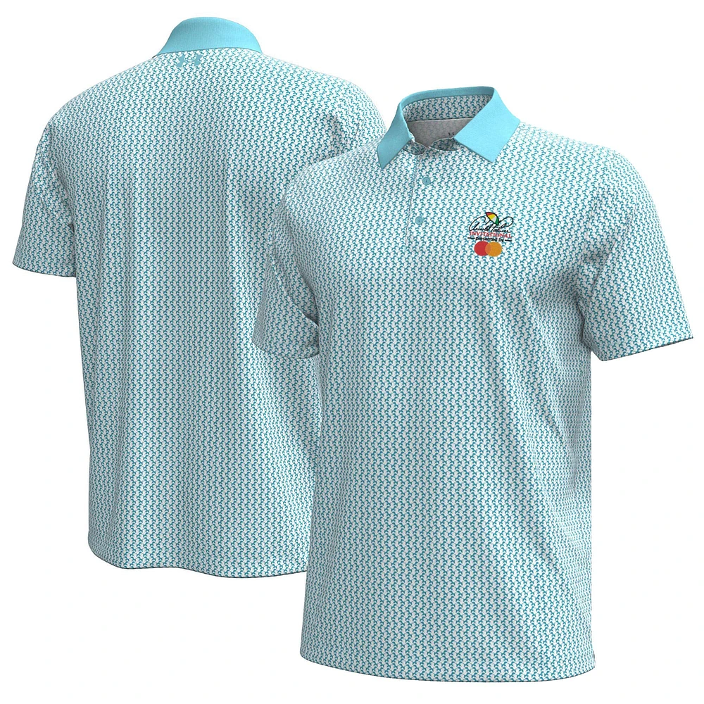 Men's Under Armour  Blue Arnold Palmer Invitational Playoff 3.0 Crane Print Polo