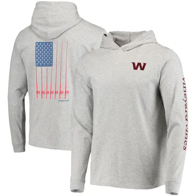 Lids Washington Nationals Vineyard Vines Logo Hoodie Long Sleeve T-Shirt -  Heathered Gray