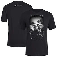 T-shirt adidas noir Mercedes-AMG Petronas F1 Team 2025 Miami Grand Prix Fresh pour homme