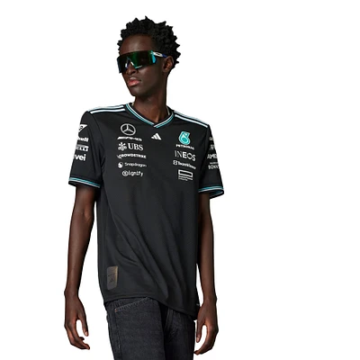 Maillot de pilote l'équipe Mercedes-AMG Petronas F1 noir adidas pour homme
