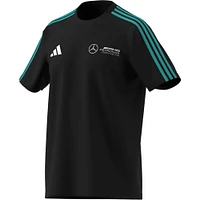 T-shirt adidas noir pour homme avec logo DNA Alphaskin de l'équipe Mercedes-AMG Petronas F1