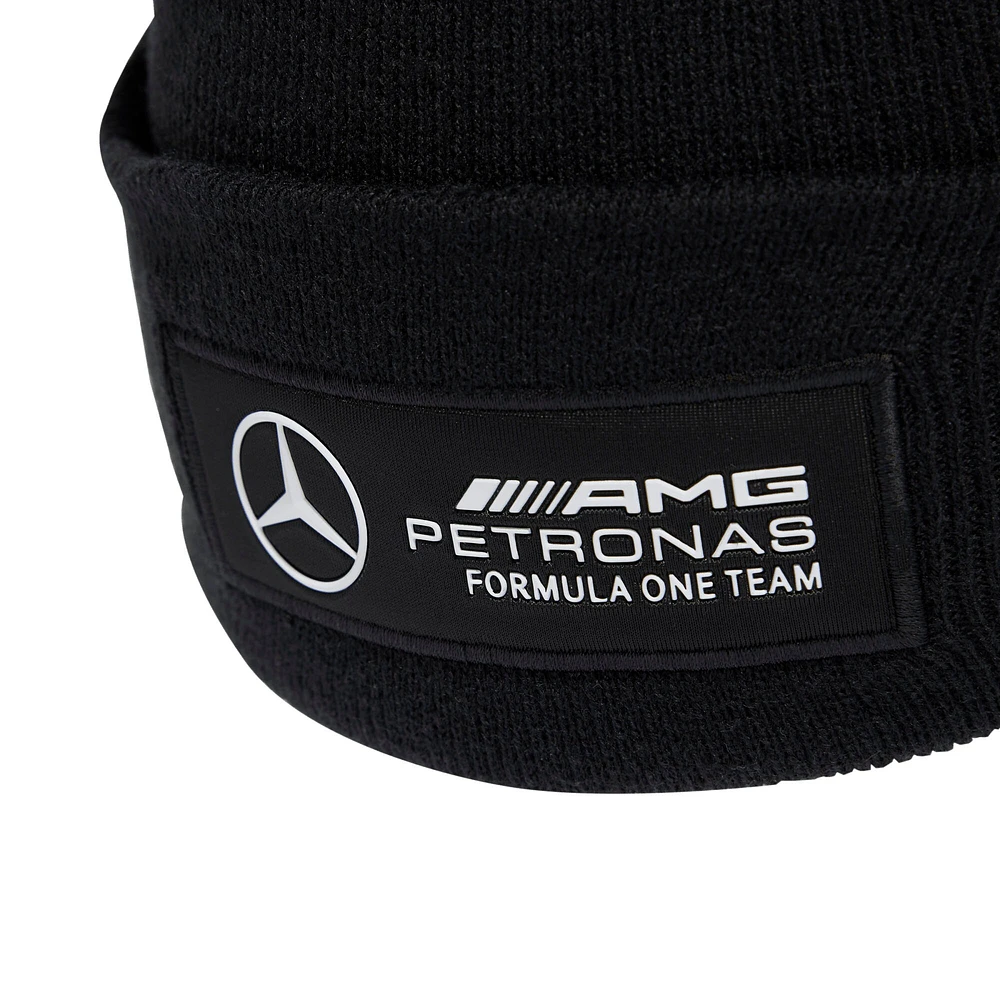 Men's adidas Black Mercedes-AMG Petronas F1 Team Team Wear Cuffed Knit Hat