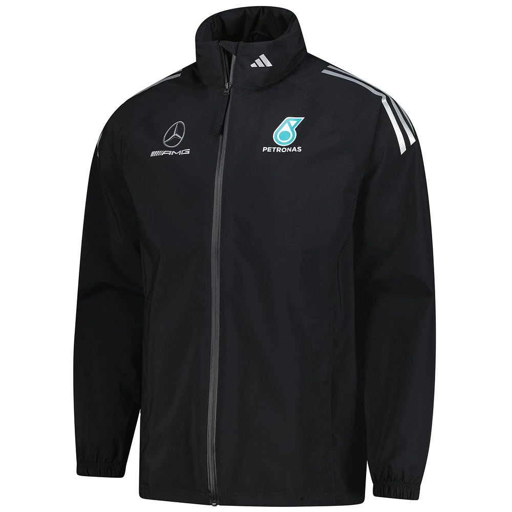 Men's adidas  Black Mercedes-AMG Petronas F1 Team Wear Mechanics Full-Zip Jacket