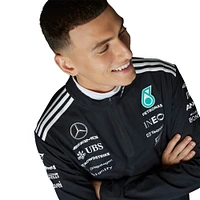 Sweat-shirt à capuche zippé Mercedes-AMG Petronas F1 Team noir adidas pour homme