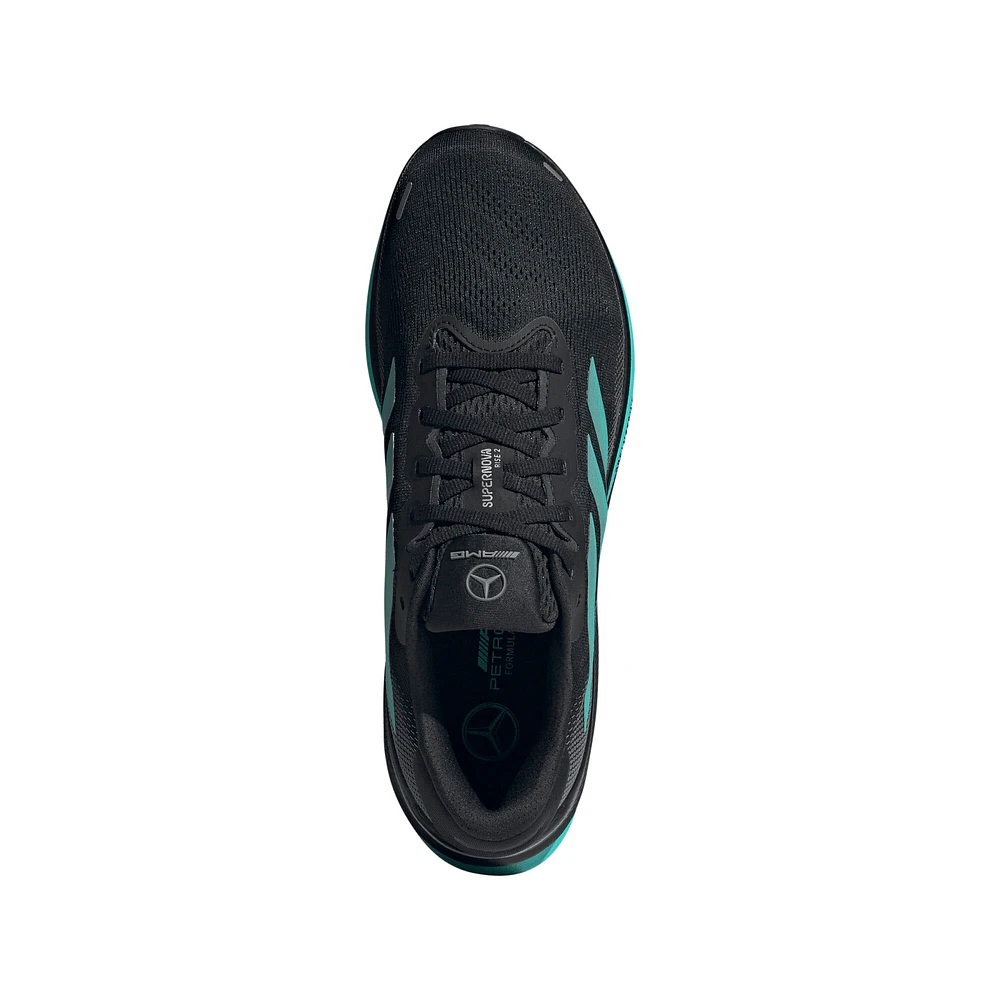 Chaussures adidas noires Mercedes-AMG Petronas F1 Team Wear Supernova pour hommes