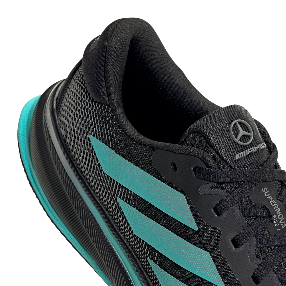Chaussures adidas noires Mercedes-AMG Petronas F1 Team Wear Supernova pour hommes