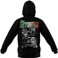 Sweat à capuche graphique noir pour homme, modèle pilote de l'équipe Mercedes-AMG Petronas F1, adidas Kimi Antonelli