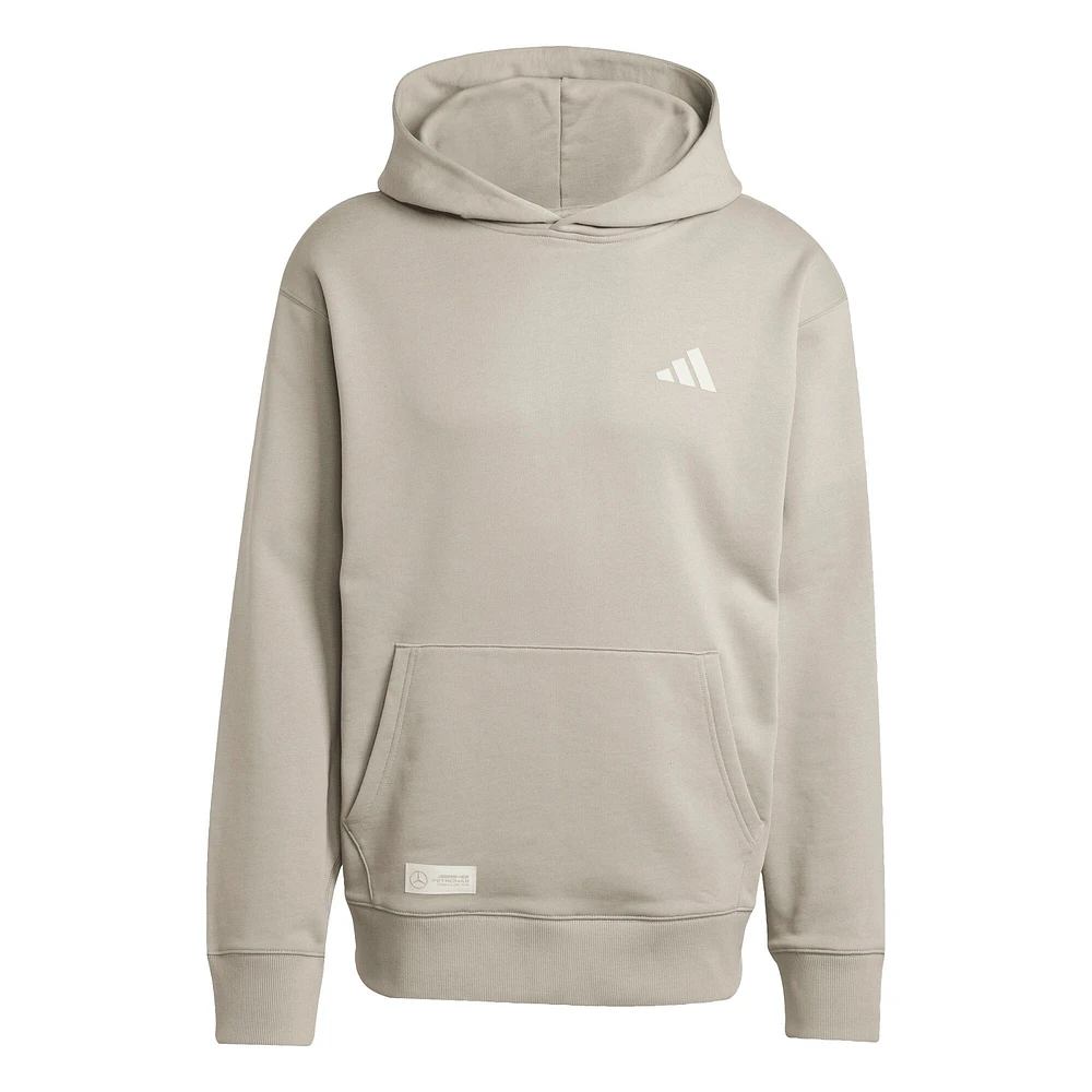 Sweat à capuche adidas Tan Mercedes-AMG Petronas F1 Team Fan Wear Premium pour homme