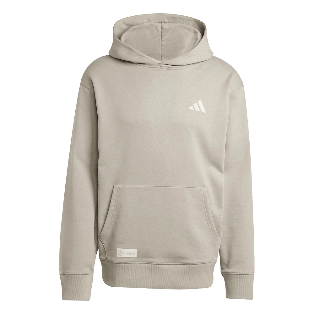 Sweat à capuche adidas Tan Mercedes-AMG Petronas F1 Team Fan Wear Premium pour homme