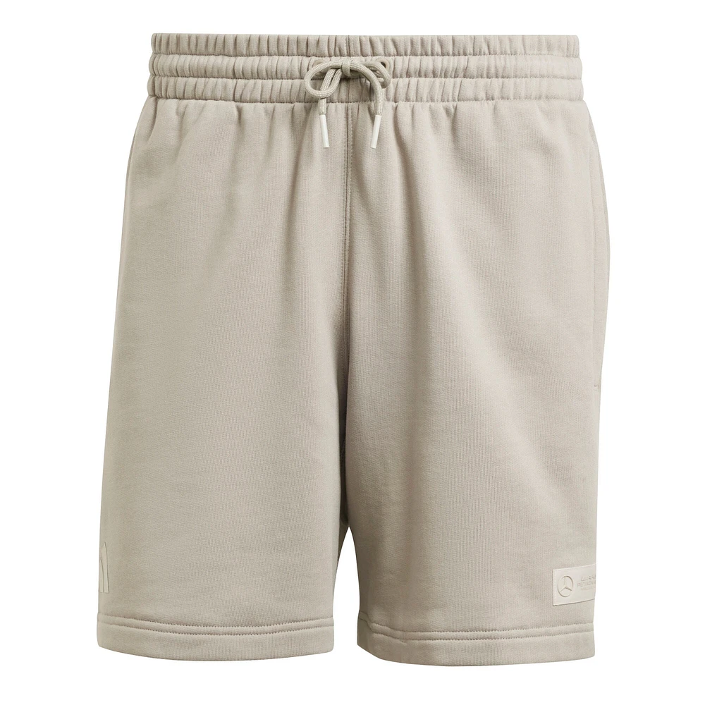 Short de survêtement adidas Tan Mercedes-AMG Petronas F1 Team Fan Wear Premium pour homme